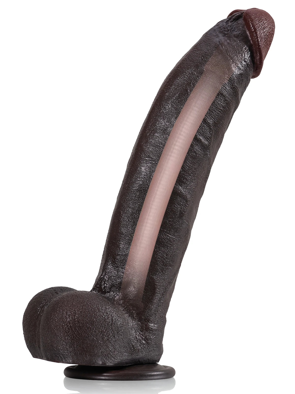 Farid - Dildo Realistico Grande e Grosso con Coda Metallica Flessibile - 30,5 cm