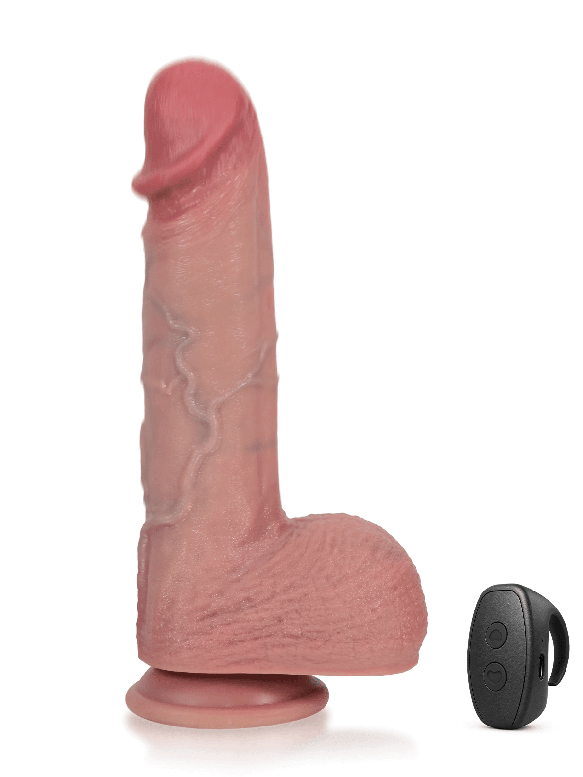 Ivan - Dildo vibrante riscaldato con cresta dorsale · 3+3+3 modalità - 25 cm