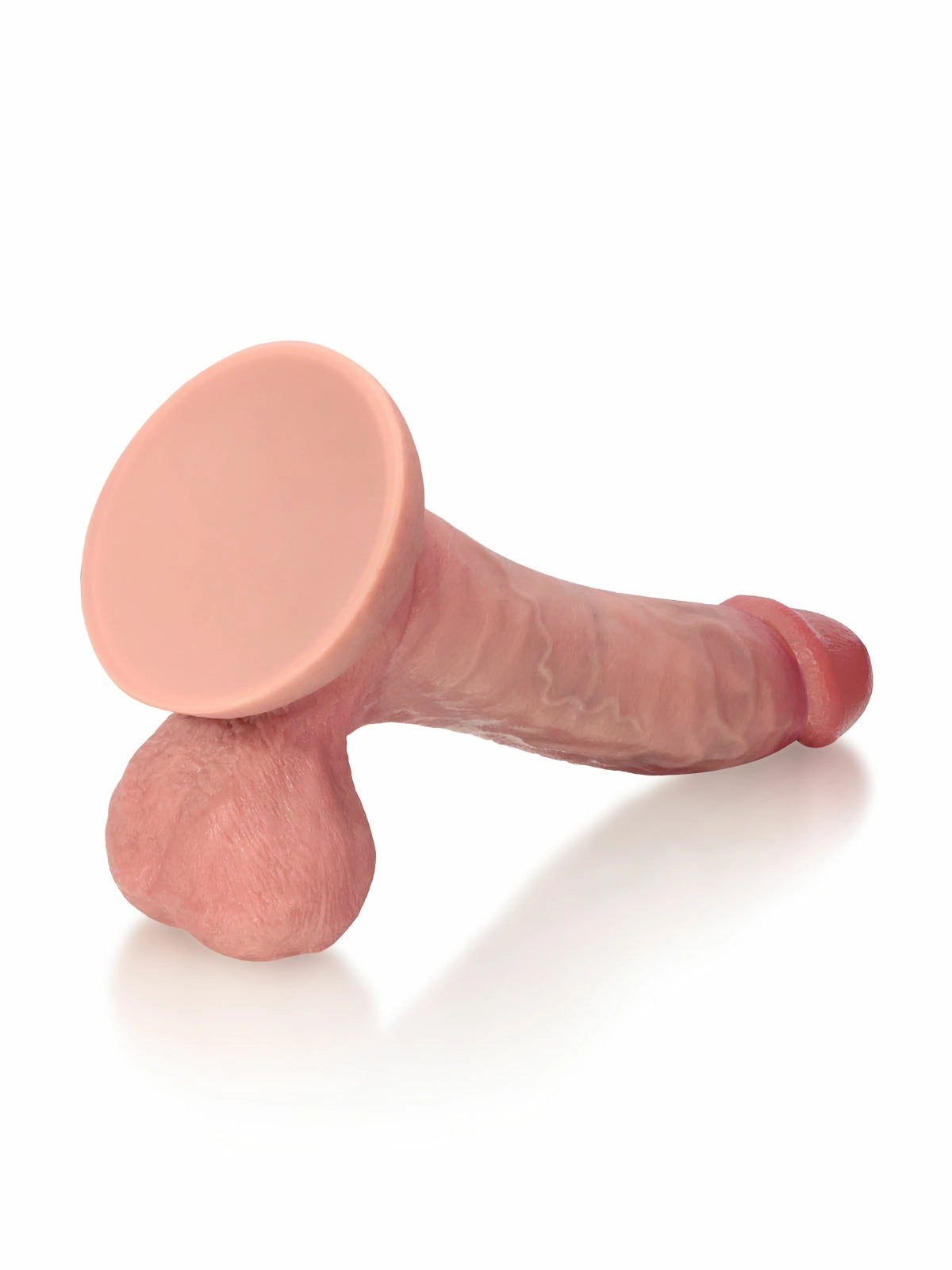 Jesse - Fallo Realistico Curvo Doppia Densità con Testicoli Mobili - 25,4 cm