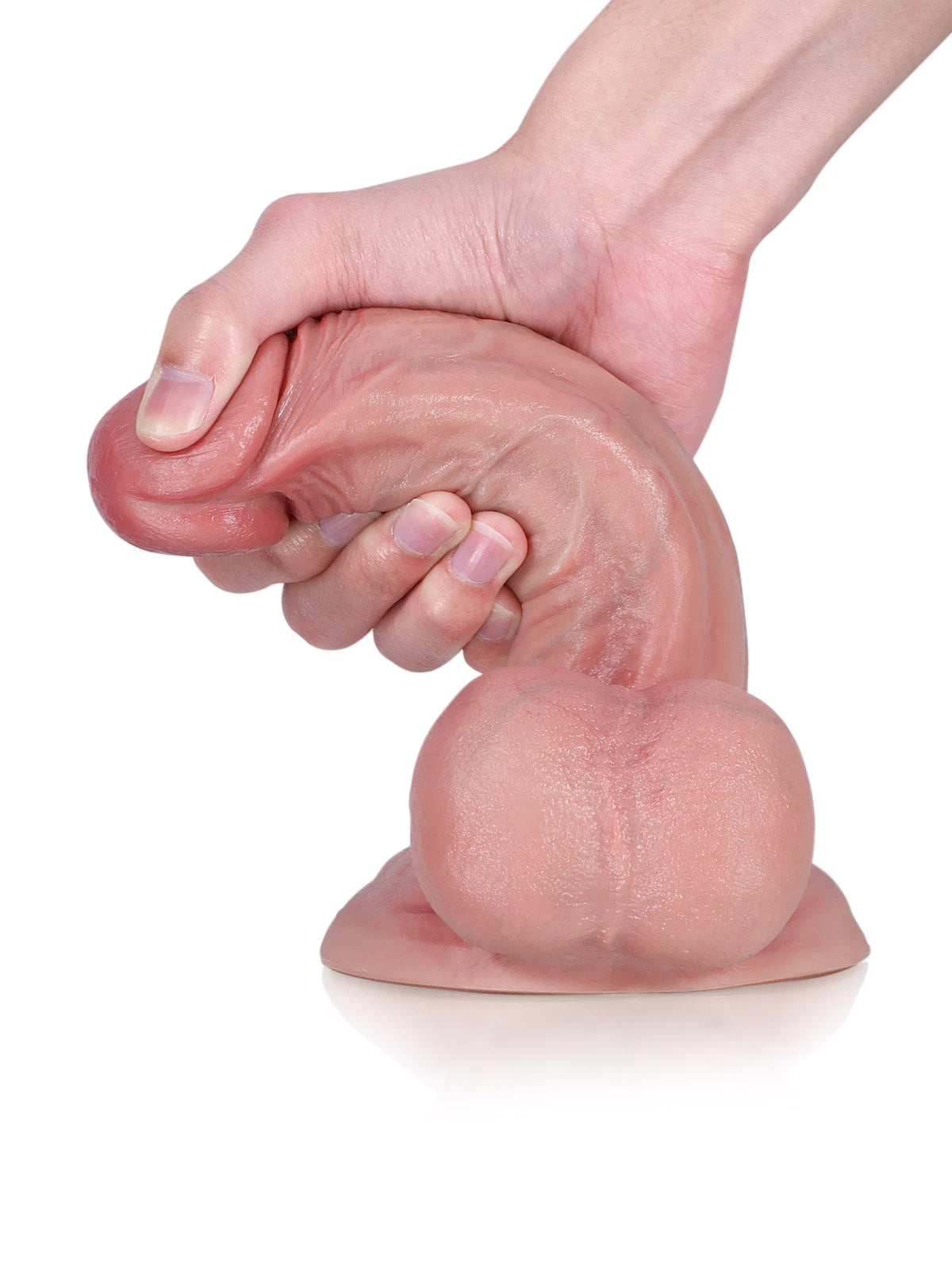 John - Dildo Realistico con Ventosa Grande e Testicoli Grandi - 21 cm