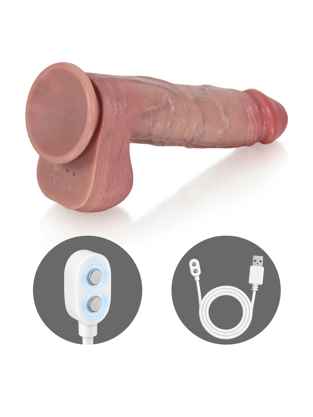 Marco - Dildo vibrante con ventosa potente · 3+3+3 modalità - 25 cm
