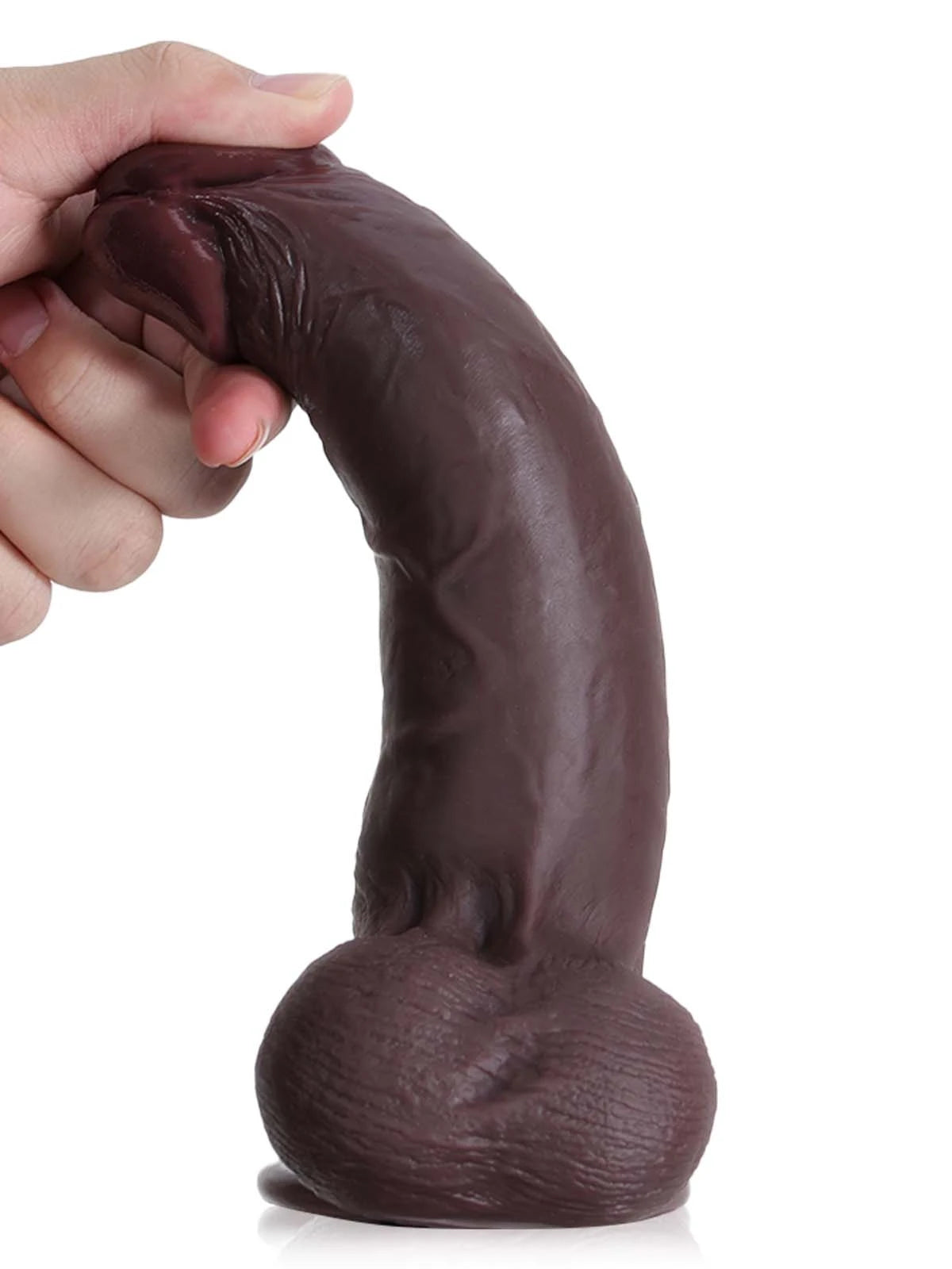 Mauro - Dildo Flessibile con Pelle Scivolante e Testicoli Mobili per Sensazione Reale - 21 cm