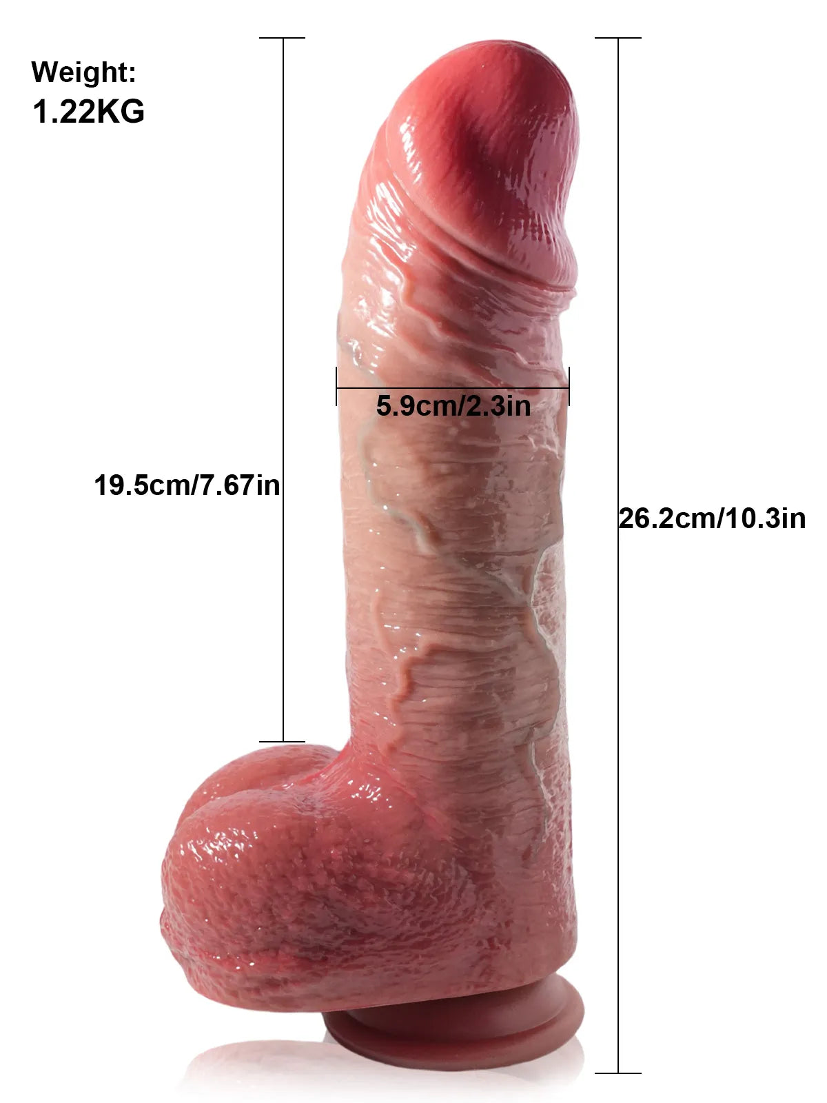 Patrick - Dildo Percussivo con 7 Modalità di Percussione e 3 di Vibrazione - 26 cm