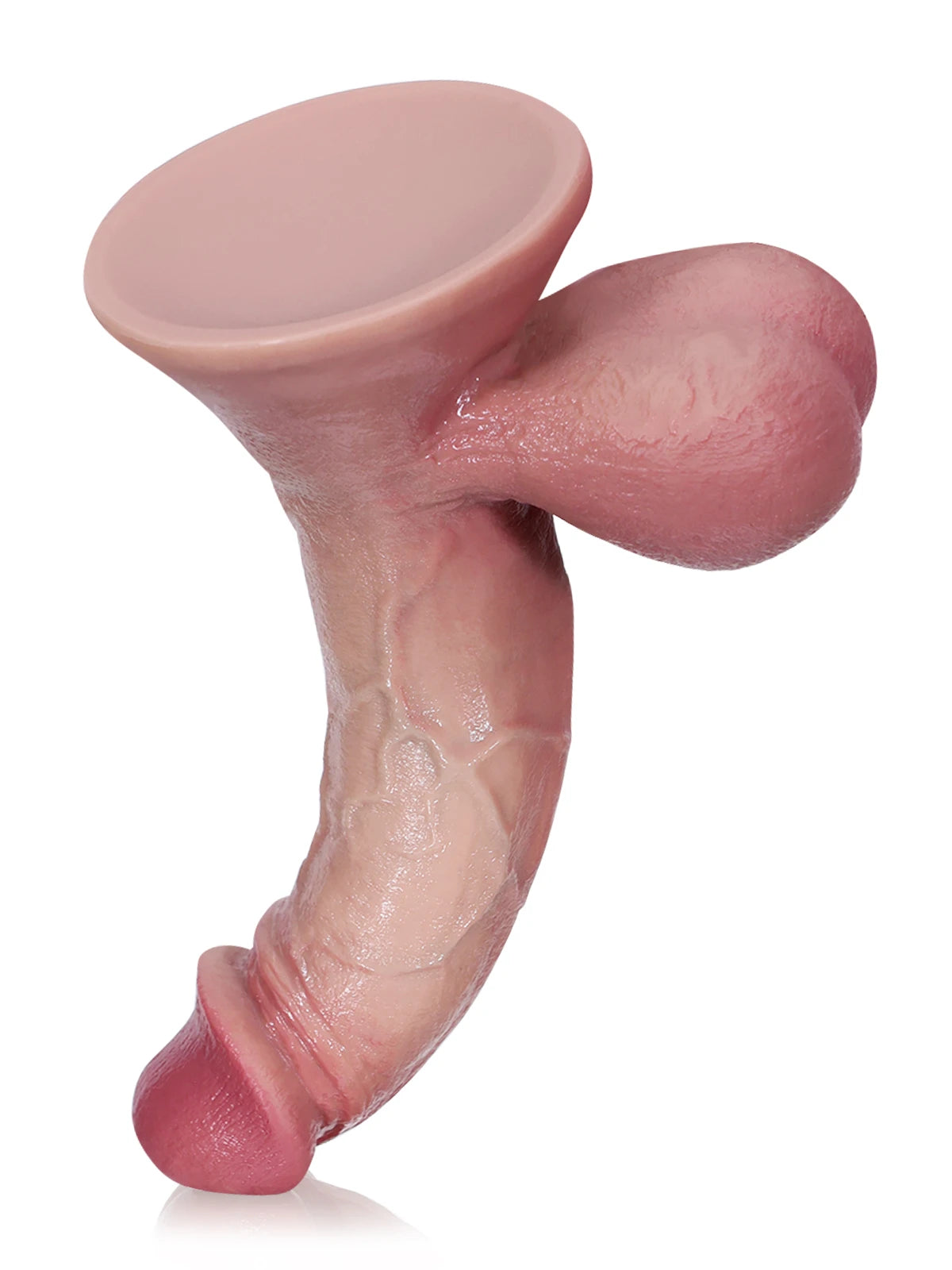 Rob - Dildo Realistico Morbido con Testicoli Mobili e Coda Metallica Flessibile - 24,6 cm