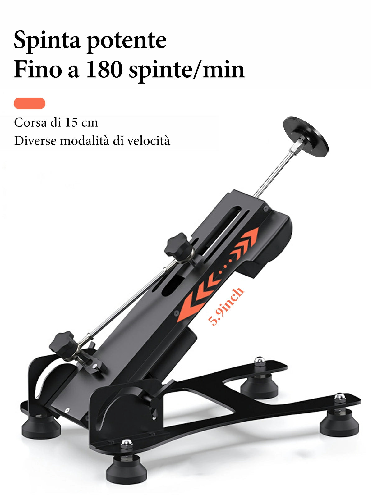 Vortex - Sex Machine con Corsa Variabile 3-15 cm e Telecomando Wireless