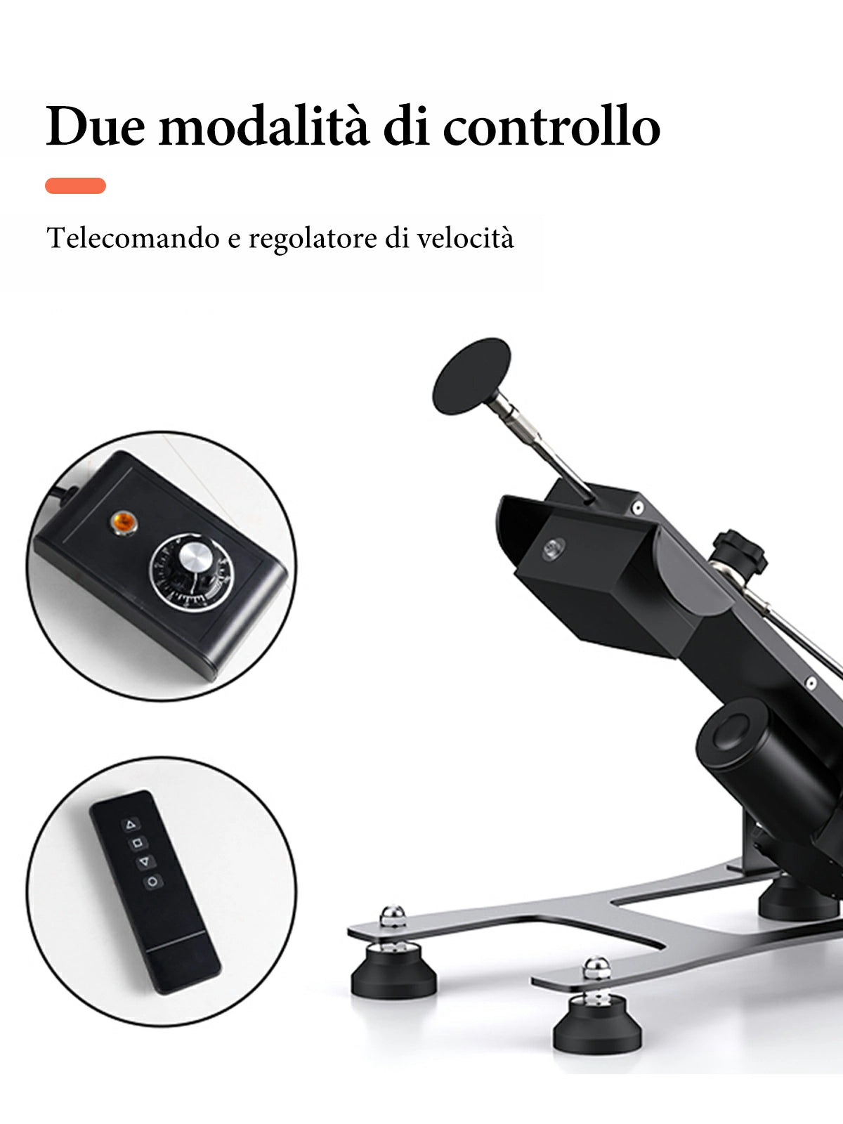 Vortex - Sex Machine con Corsa Variabile 3-15 cm e Telecomando Wireless