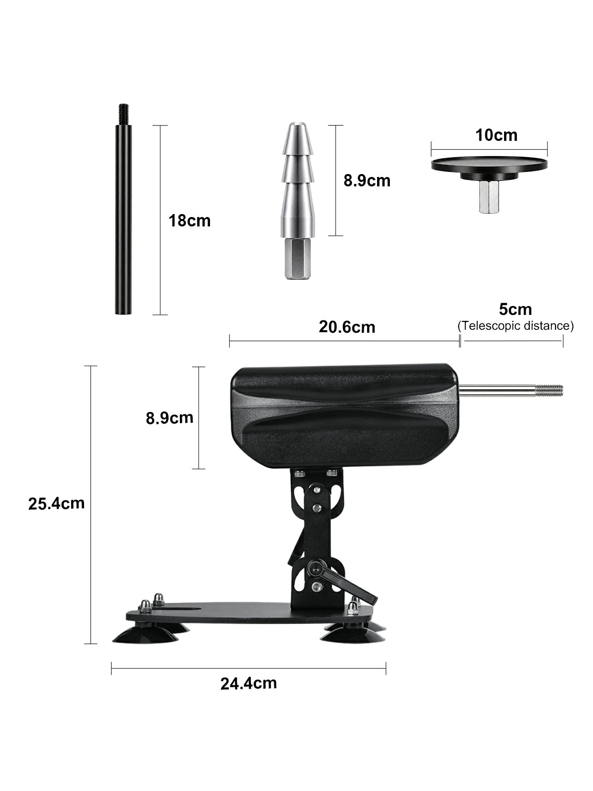 Whisper - Sex Machine VAC-U-LOCK Ultra-Silenziosa con Telecomando - 32 Ritmi