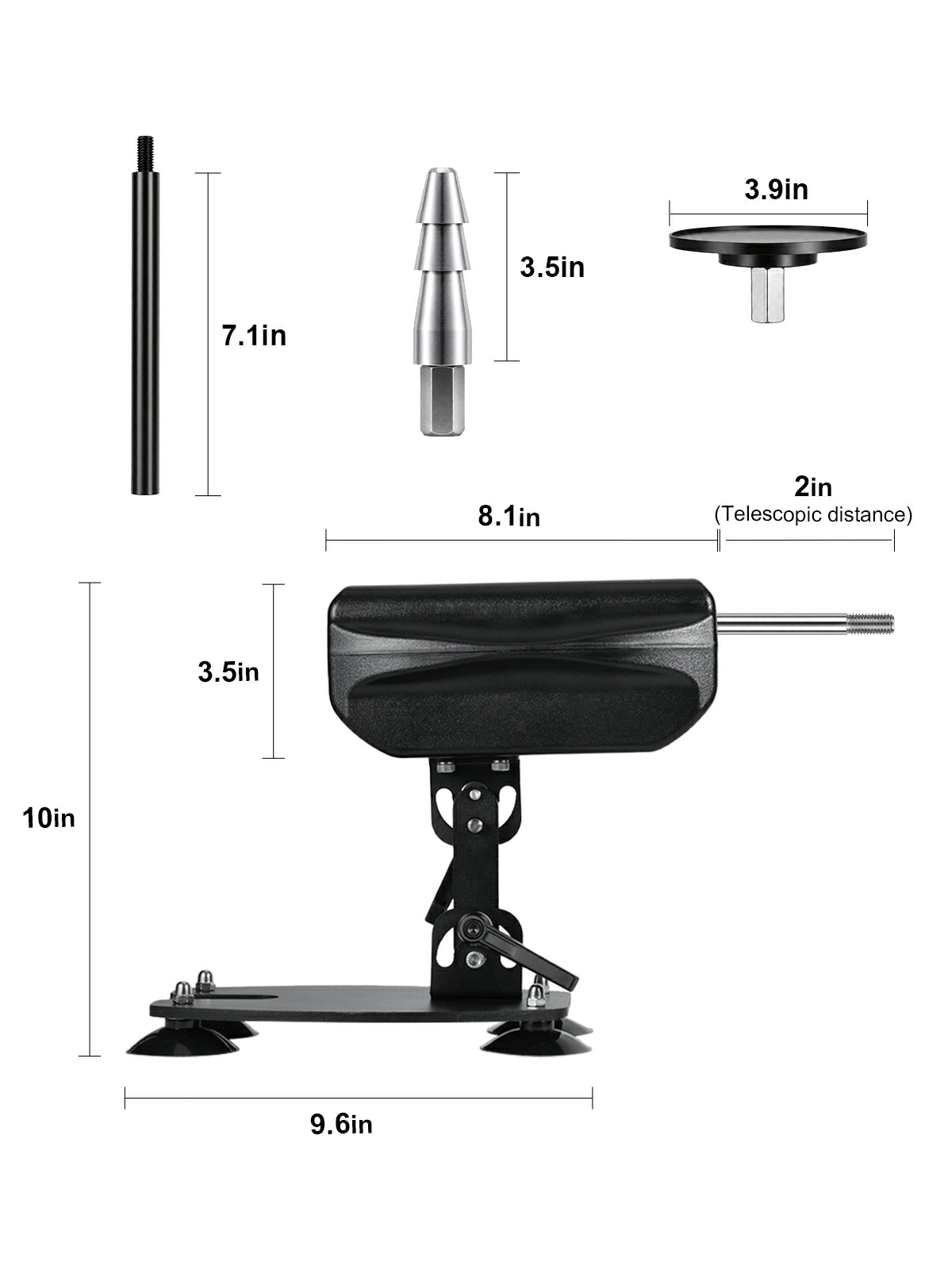 Whisper - Sex Machine VAC-U-LOCK Ultra-Silenziosa con Telecomando - 32 Ritmi
