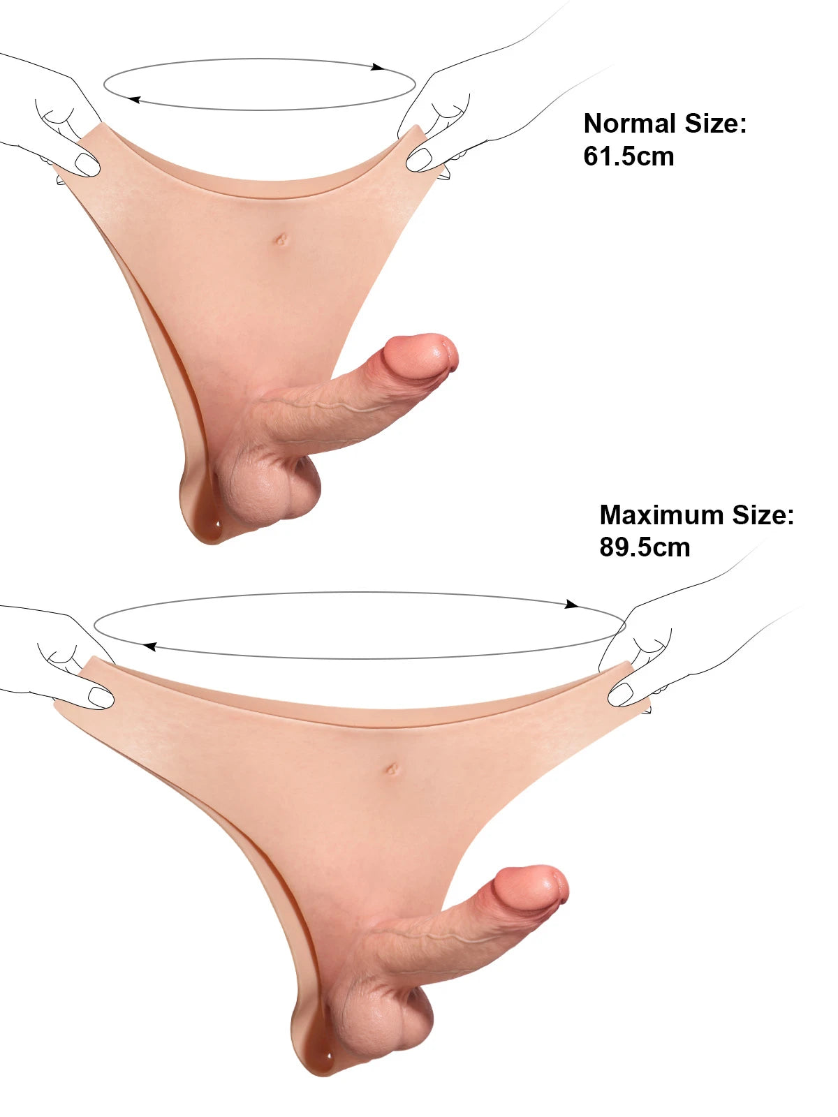 Oscar - Dildo Indossabile con Sostegno Solido e Testicoli Morbidi in Silicone - 17,5 cm