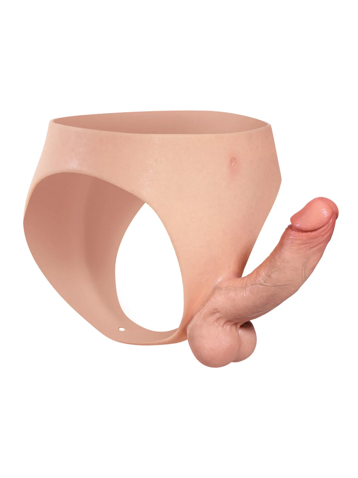 Oscar - Dildo Indossabile con Sostegno Solido e Testicoli Morbidi in Silicone - 17,5 cm