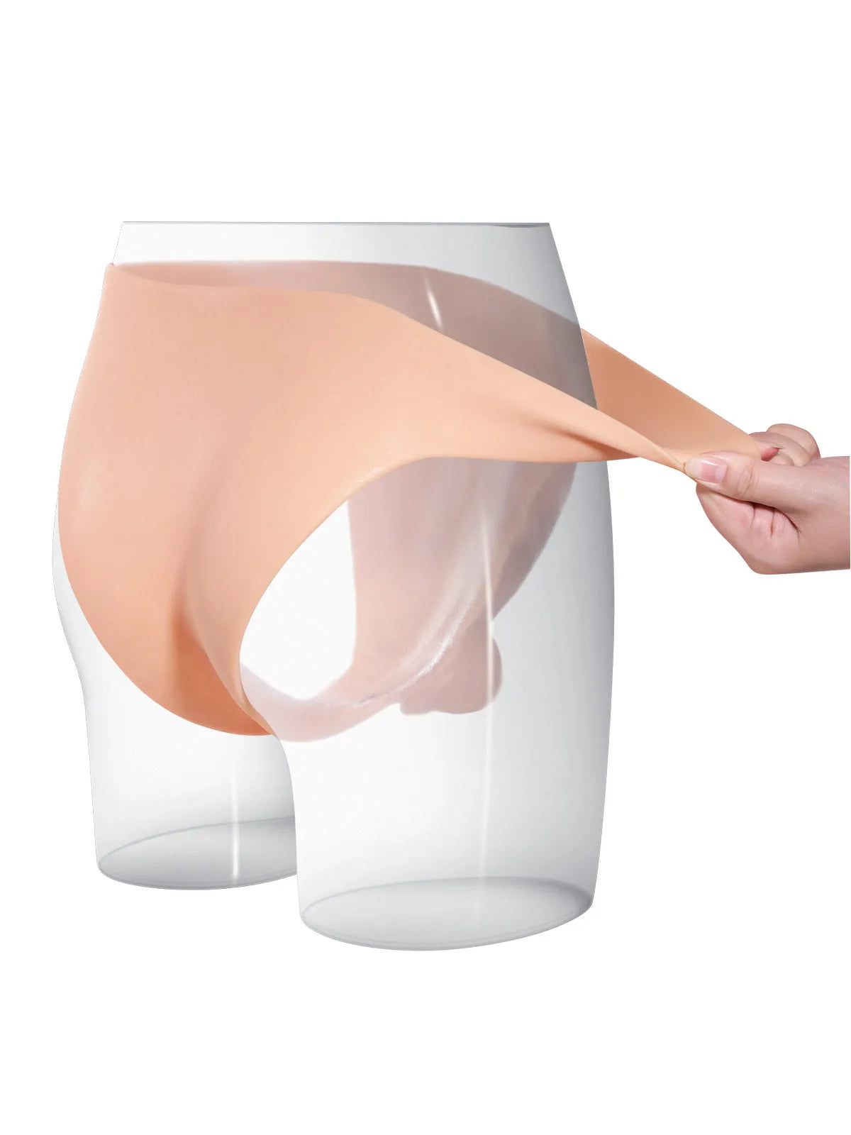 Oscar - Dildo Indossabile con Sostegno Solido e Testicoli Morbidi in Silicone - 17,5 cm