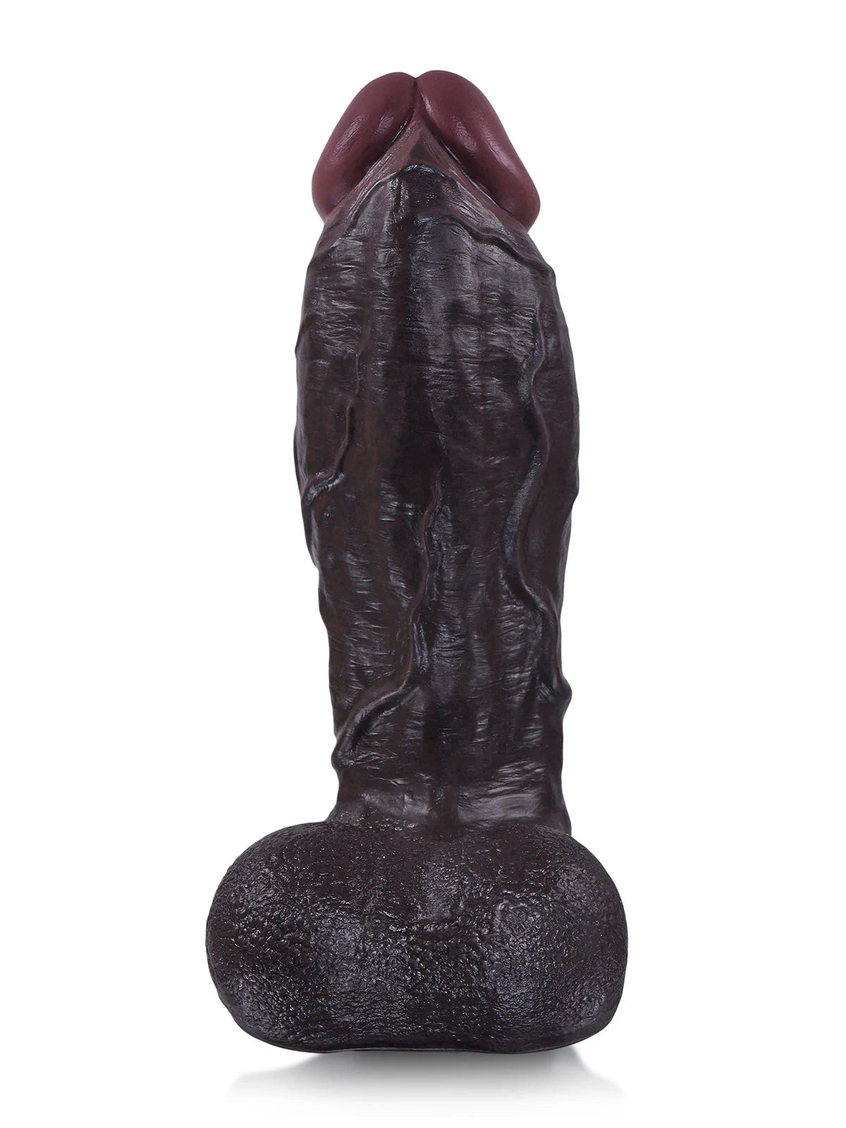 Austin - Dildo realistico spesso nero corpo progressivo venato - 28 cm