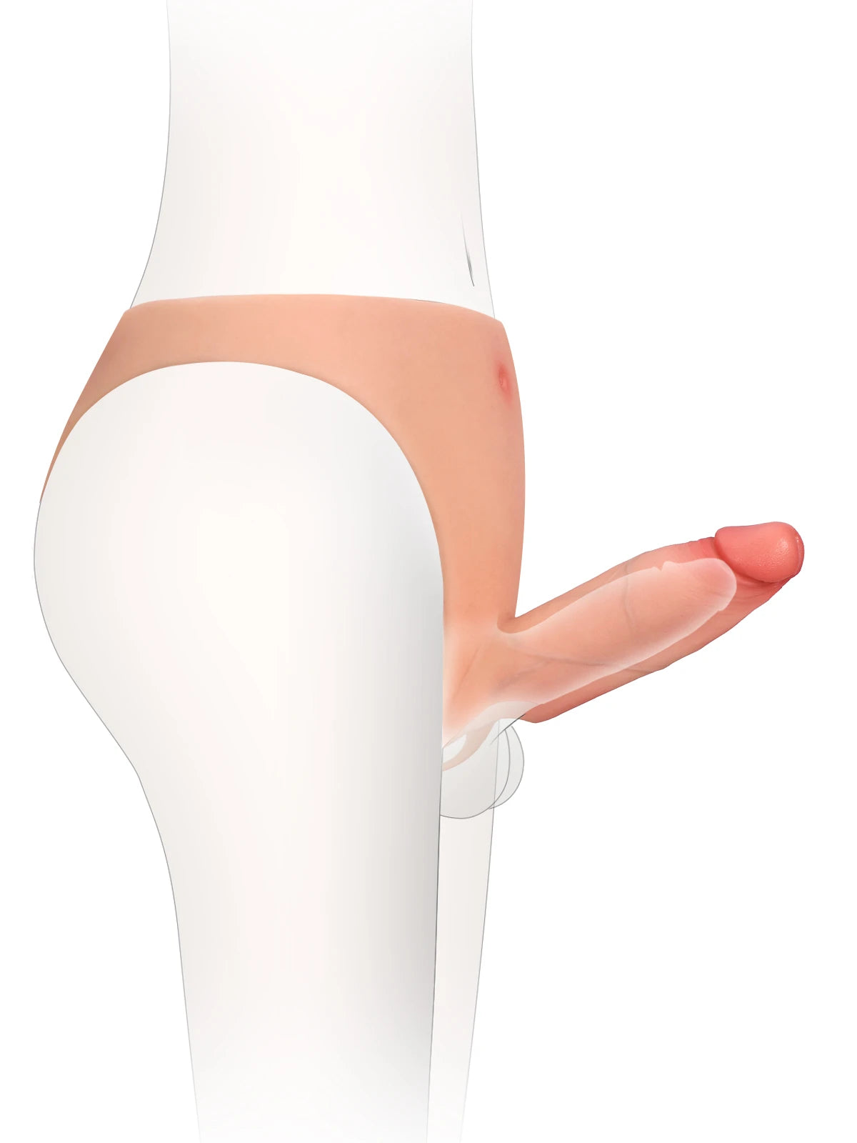 Casey - Strap-On Cavo, Indossabile e Confortevole, in Silicone Premium - 15,2 cm