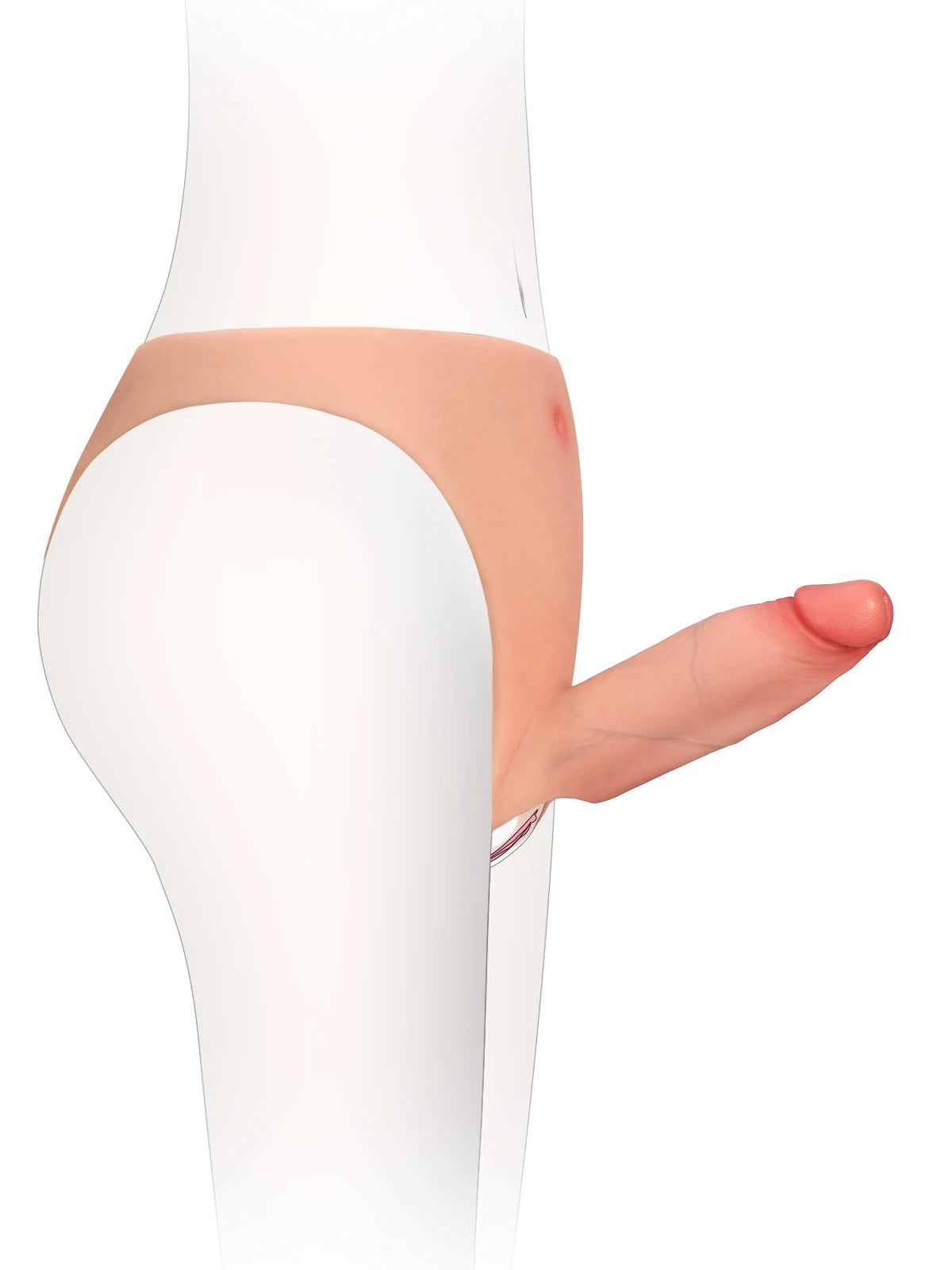Casey - Strap-On Cavo, Indossabile e Confortevole, in Silicone Premium - 15,2 cm