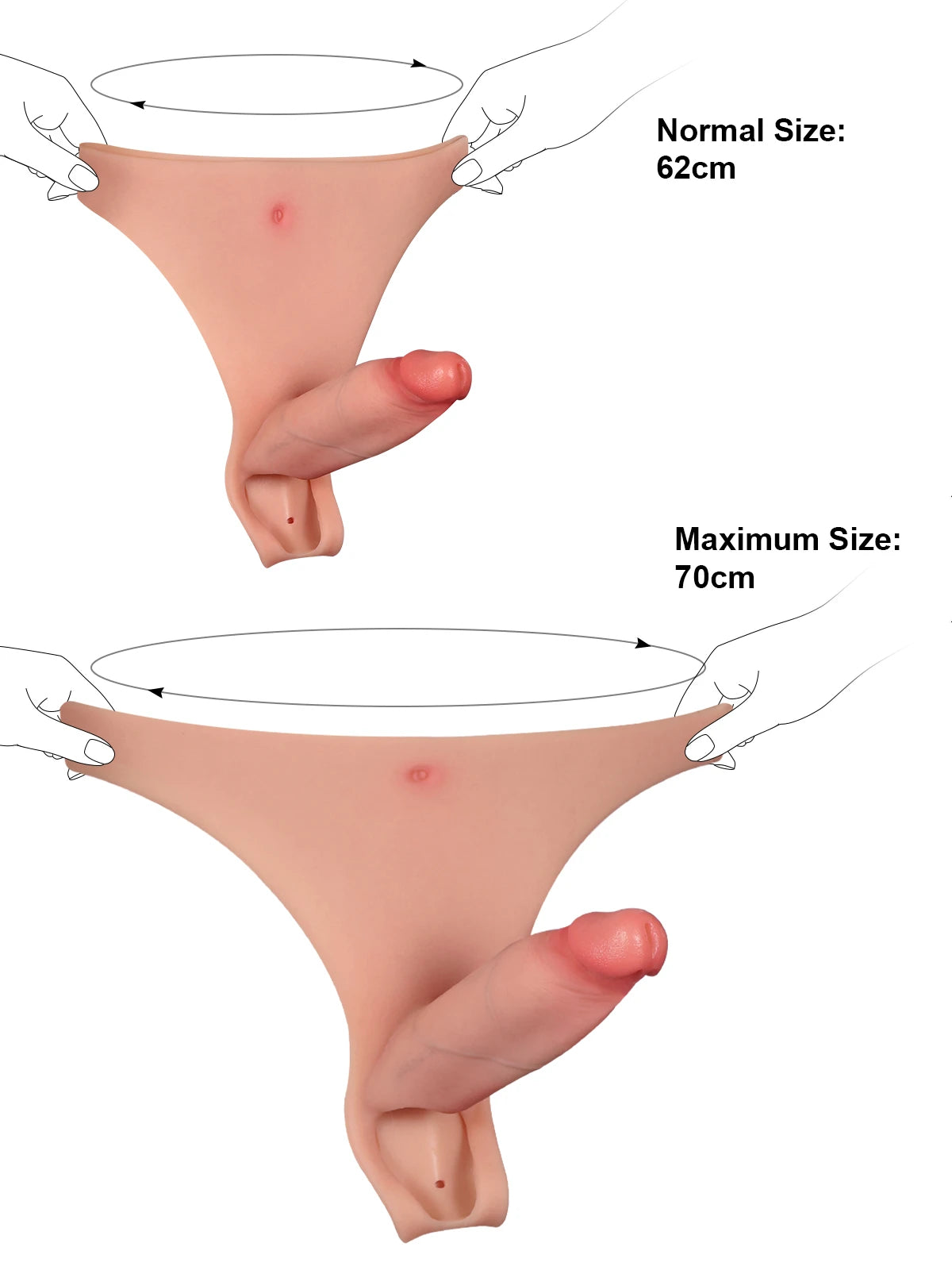 Casey - Strap-On Cavo, Indossabile e Confortevole, in Silicone Premium - 15,2 cm