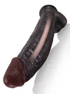 Farid - Dildo Realistico Grande e Grosso con Coda Metallica Flessibile - 30,5 cm