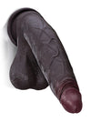 Hunter - Dildo realistico curvo nero per Punto G corpo progressivo - 23,6 cm