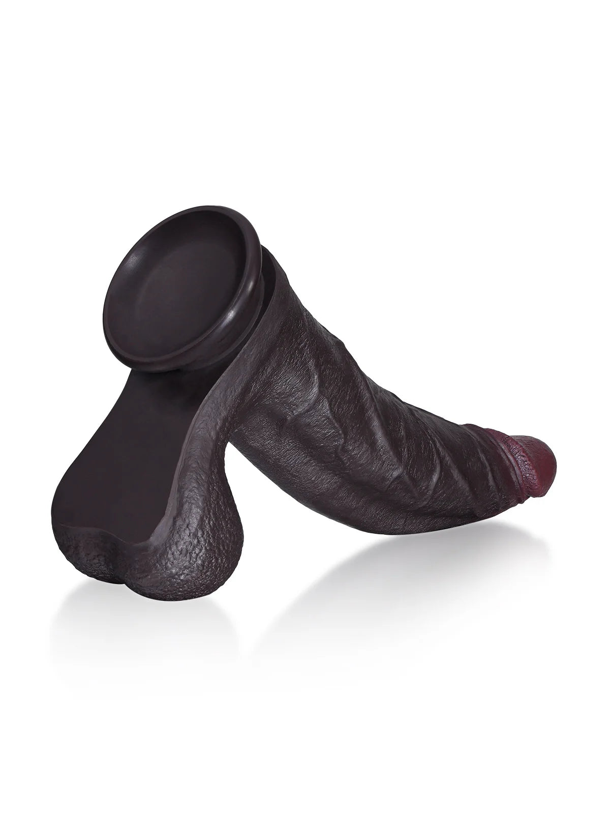 Hunter - Dildo realistico curvo nero per Punto G corpo progressivo - 23,6 cm