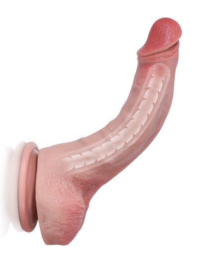 Jodie - Dildo sottile e flessibile in silicone morbido con anima interna - 21 cm