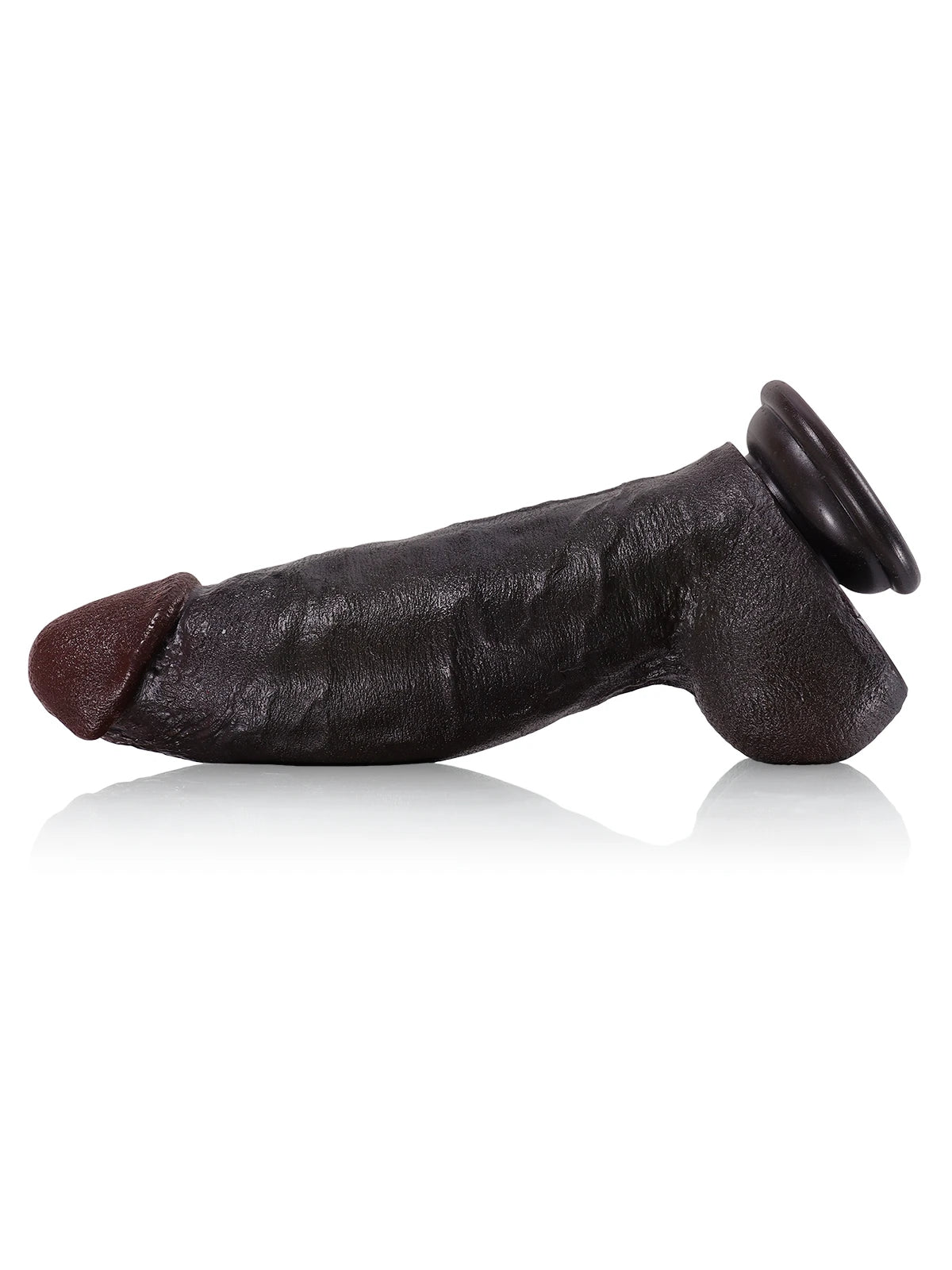 Kimi - Dildo Realistico Nero Morbido e Grosso, Corto e Spesso - 21,8 cm