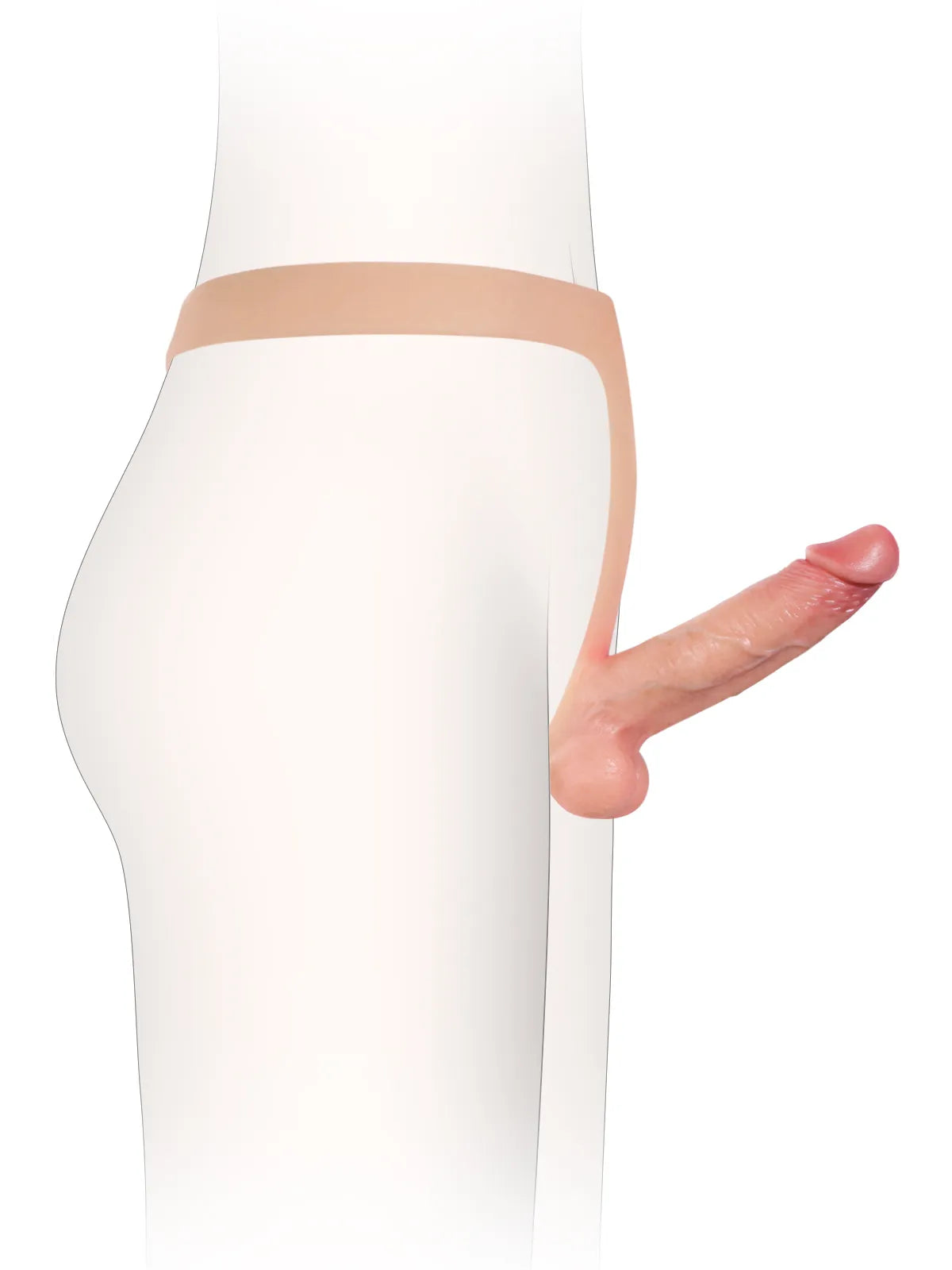 Nathan - Strap-On in Silicone con Dildo Stabile - 15 cm