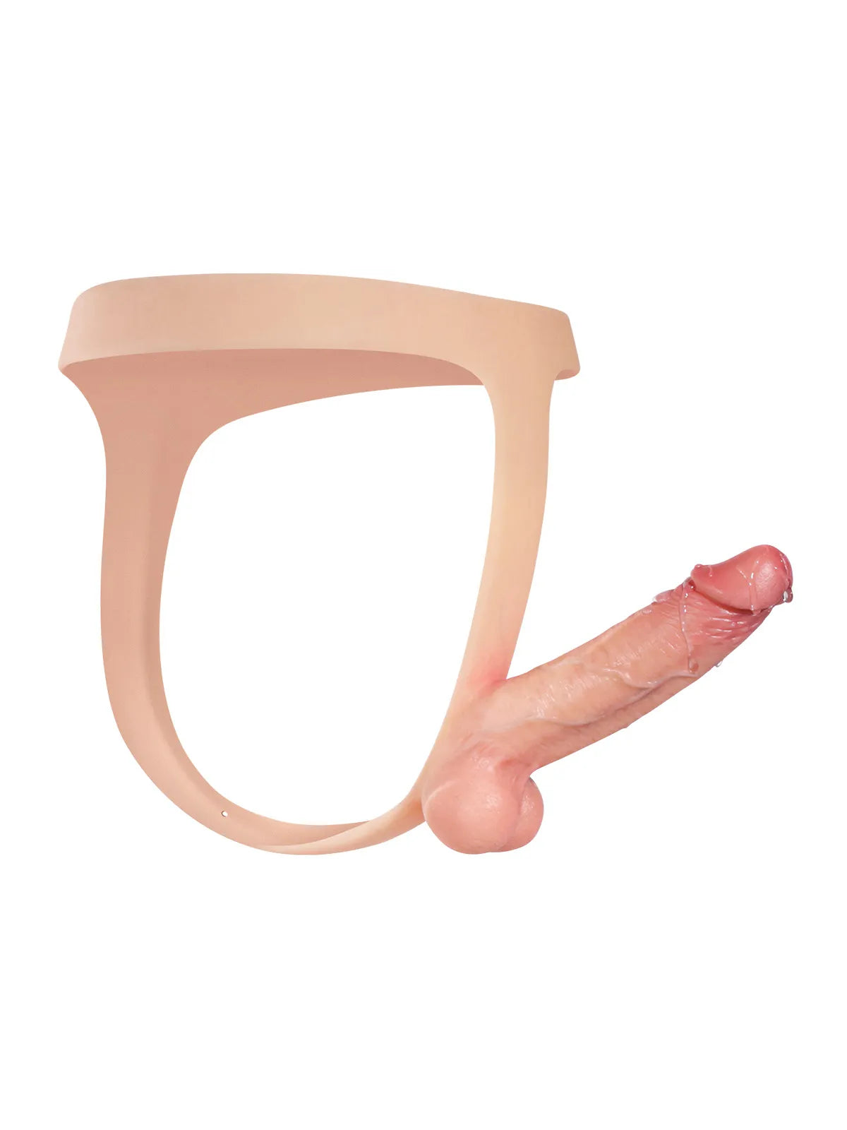 Nathan - Strap-On in Silicone con Dildo Stabile - 15 cm
