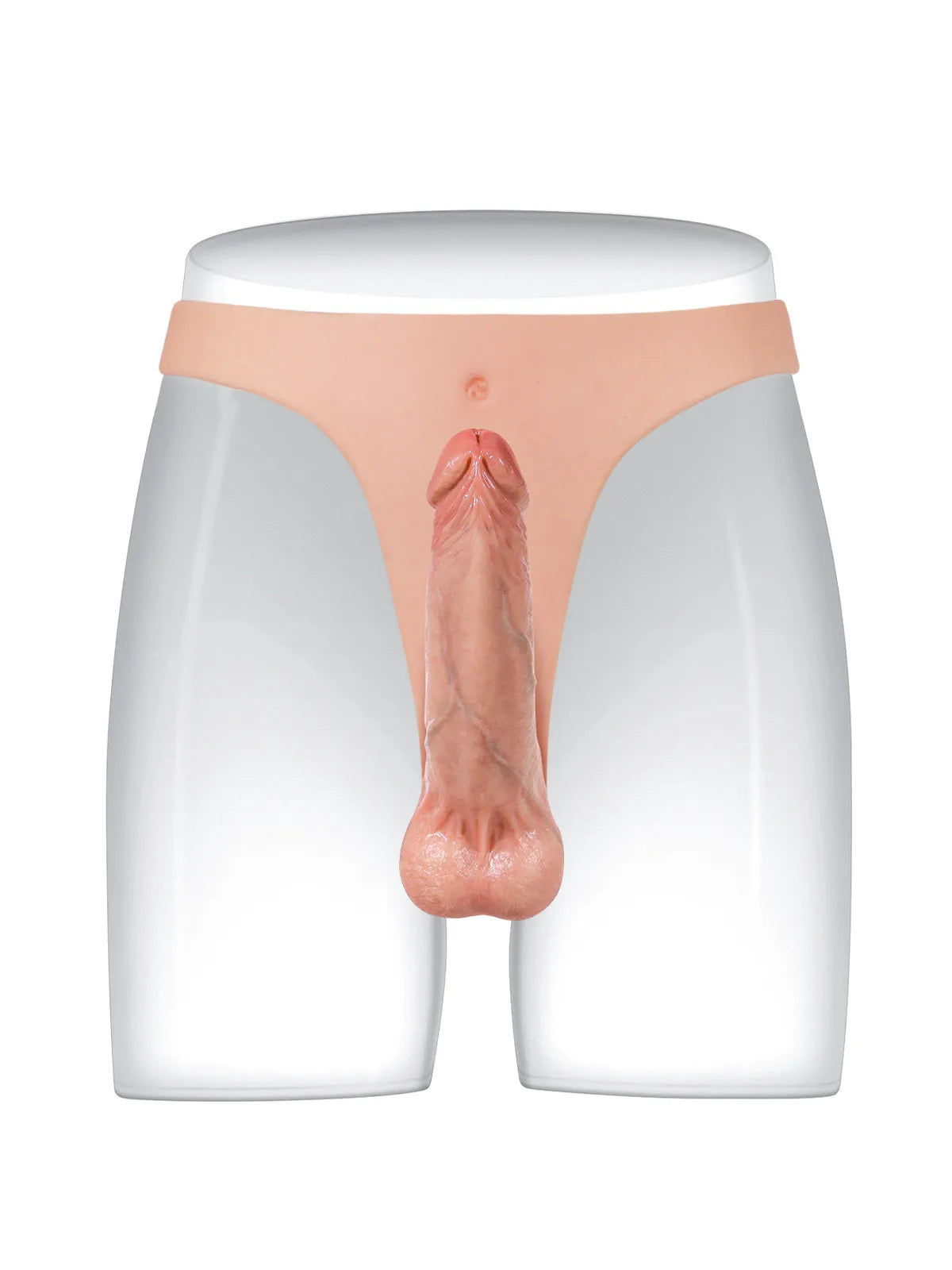 Nick - Dildo Strap-On Leggero e Portatile in Silicone con Cintura Sottile - 16 cm