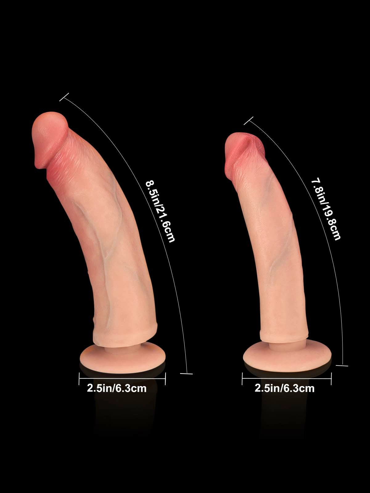 Thalyn - Strap-On con Falli Intercambiabili M e L - 19,8 e 21,6 cm