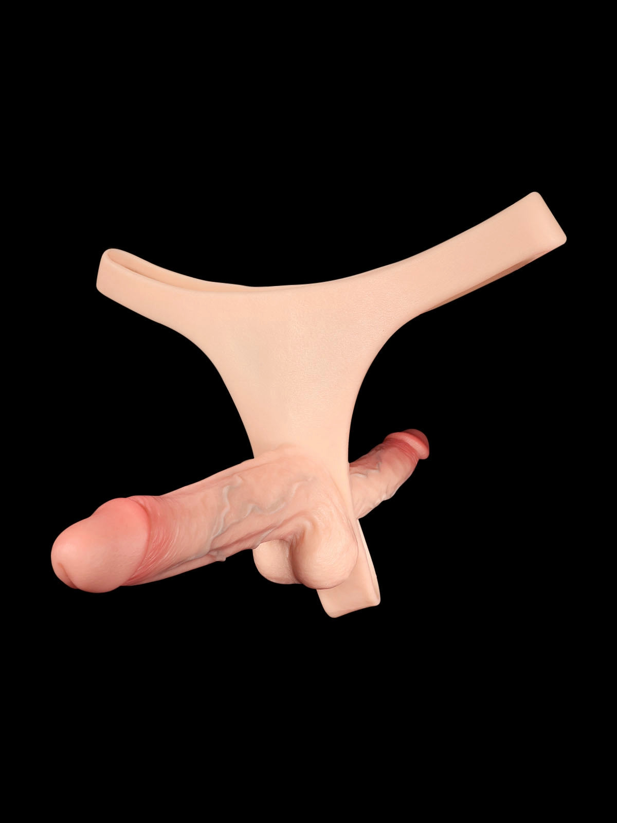 Zorvyn - Strap-On Doppia Penetrazione con Vibratore - 15,5 e 17,8 cm