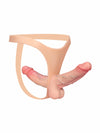 Zorvyn - Strap-On Doppia Penetrazione con Vibratore - 15,5 e 17,8 cm